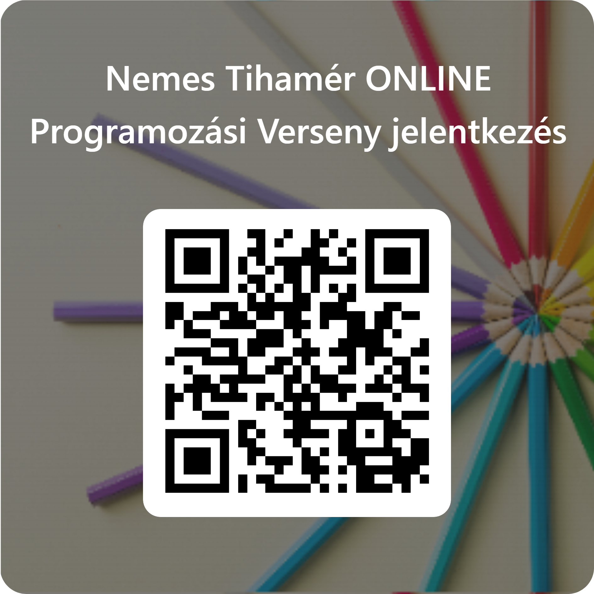 QR kód jelentkezéshez